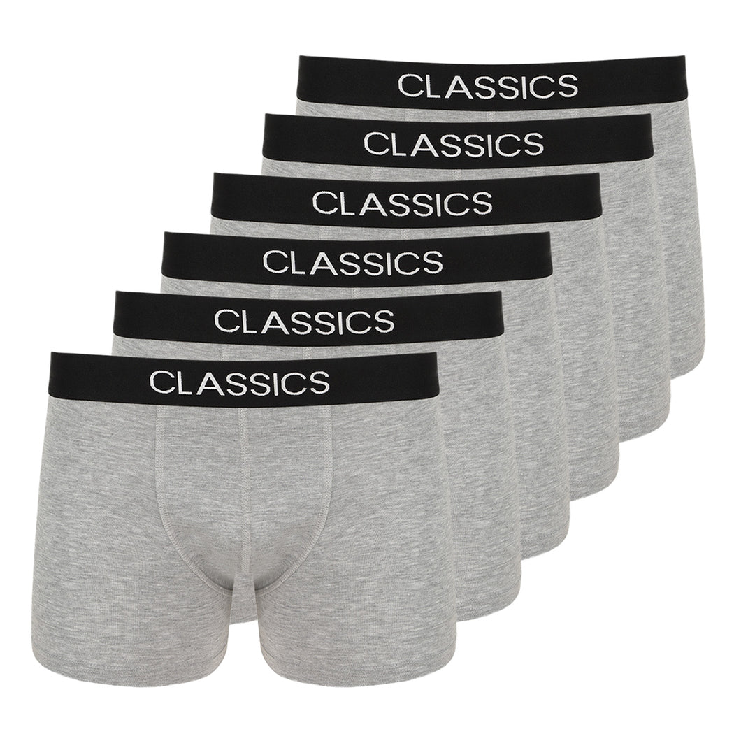 Classics® Herren Boxershort - 6er Pack - Grau